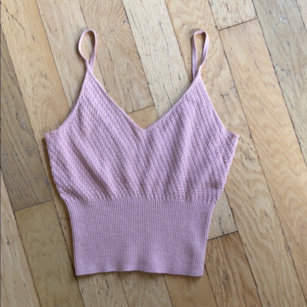 Pale Pink fitted tank